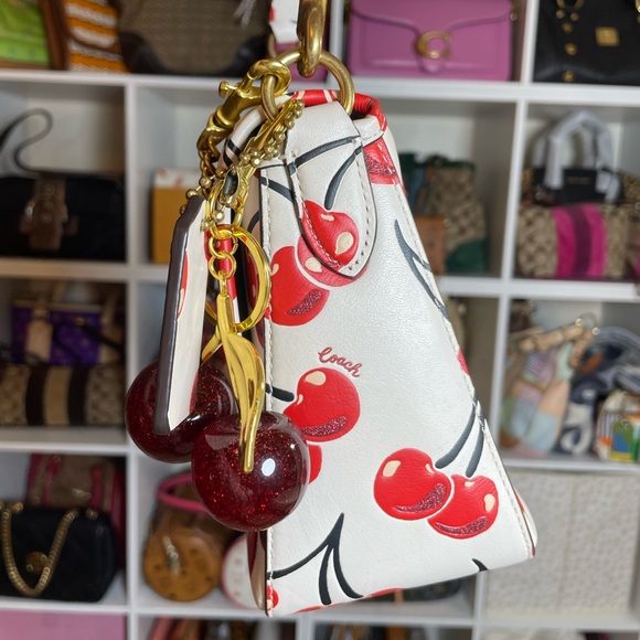 Coach Soft Tabby Shoulder Bag in Cherry Print 🍒 - Picture 7 of 17
